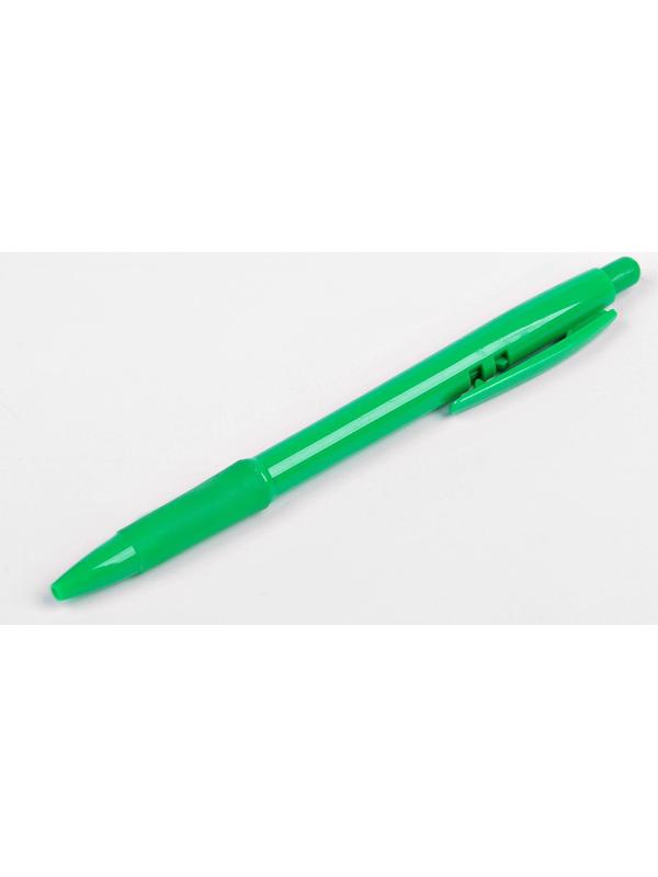 Ручка шариковая, 0.5 мм, стержень синий, с резиновым держателем, корпус МИКС