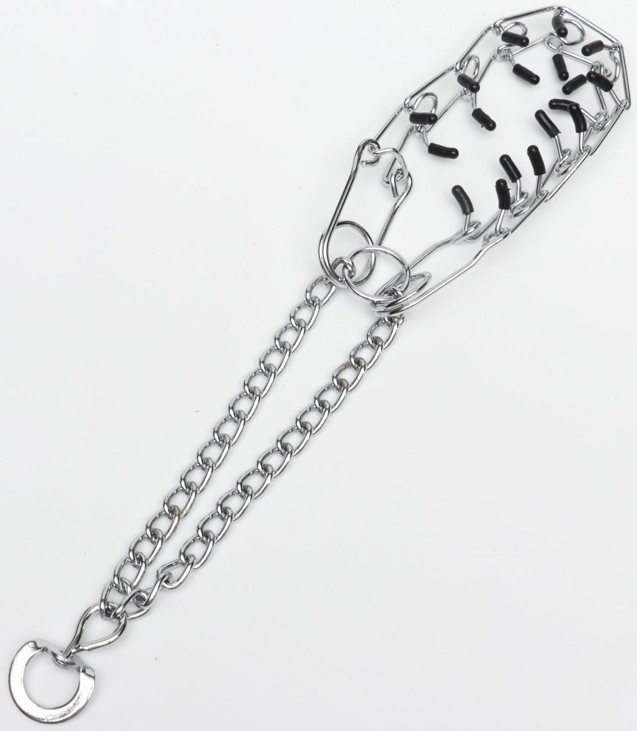 Ошейник-удавка строгий с защитными колпачками, 2,5 мм х 45 см