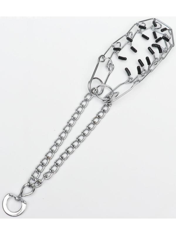 Ошейник-удавка строгий с защитными колпачками, 2,5 мм х 45 см