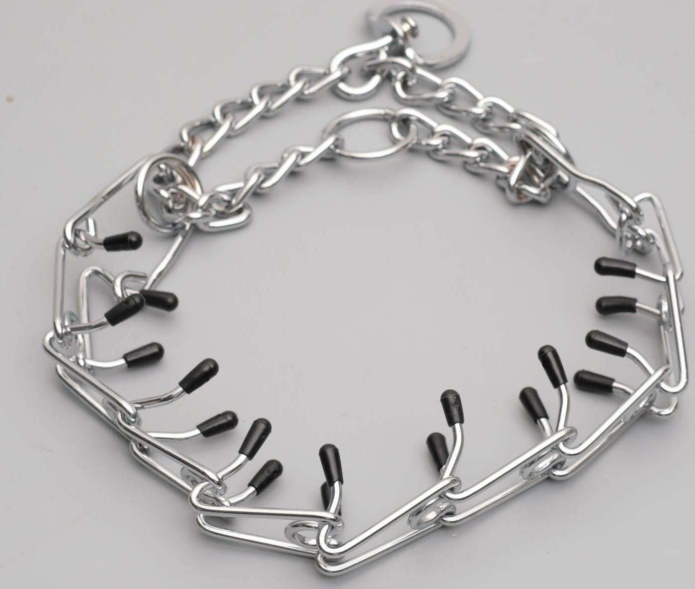 Ошейник-удавка строгий с защитными колпачками, 3,5 мм х 55 см