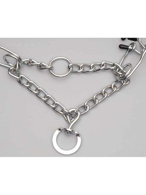 Ошейник-удавка строгий с защитными колпачками, 3,5 мм х 55 см