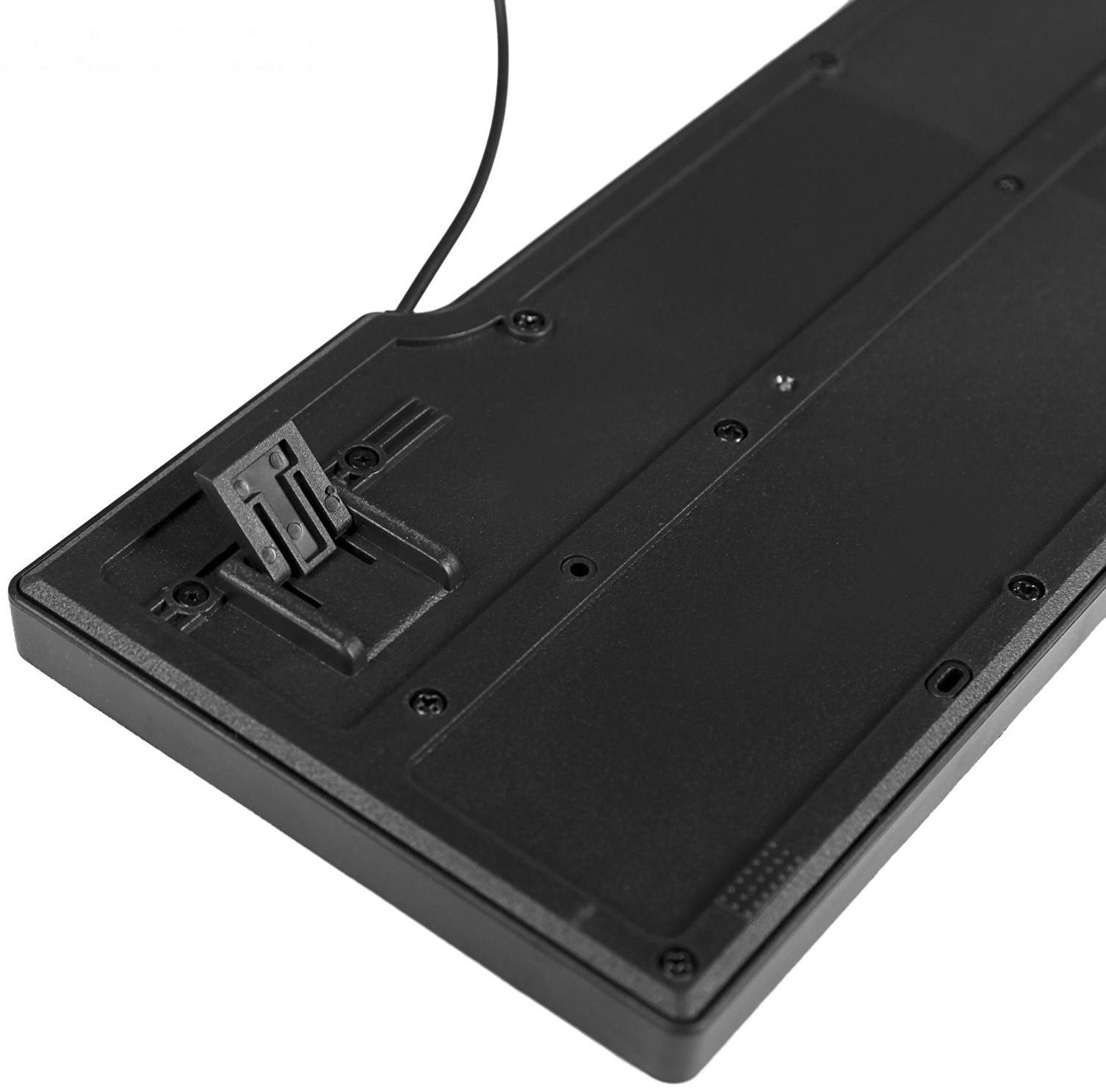 Клавиатура Ritmix RKB-100, проводная, мембранная, 102 клавиши, USB, чёрная