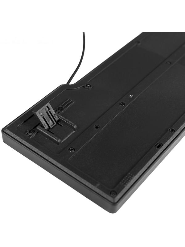 Клавиатура Ritmix RKB-100, проводная, мембранная, 102 клавиши, USB, чёрная