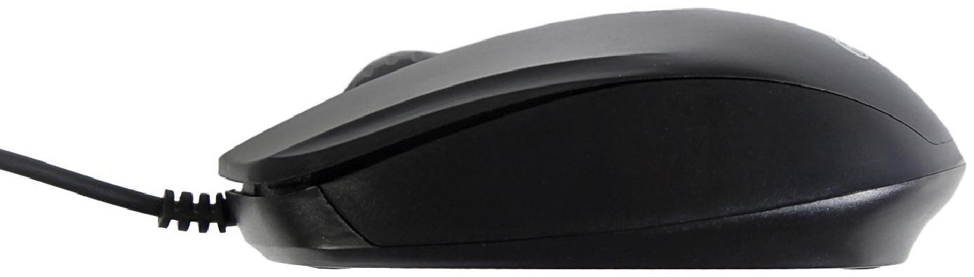 Комплект клавиатура и мышь Ritmix RKC-010, проводной, мембранный, 800 dpi, USB, черный