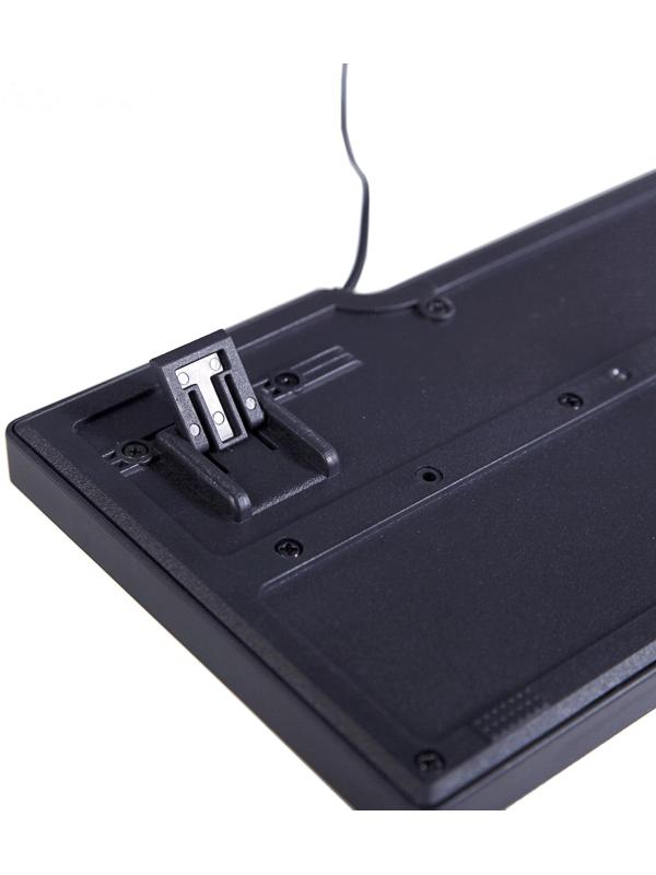 Комплект клавиатура и мышь Ritmix RKC-010, проводной, мембранный, 800 dpi, USB, черный