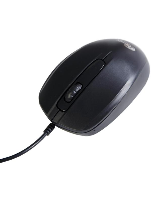 Комплект клавиатура и мышь Ritmix RKC-010, проводной, мембранный, 800 dpi, USB, черный