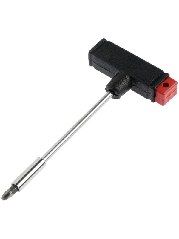 Отвертка с набором бит ЛОМ, Т-образный держатель, 11 предметов