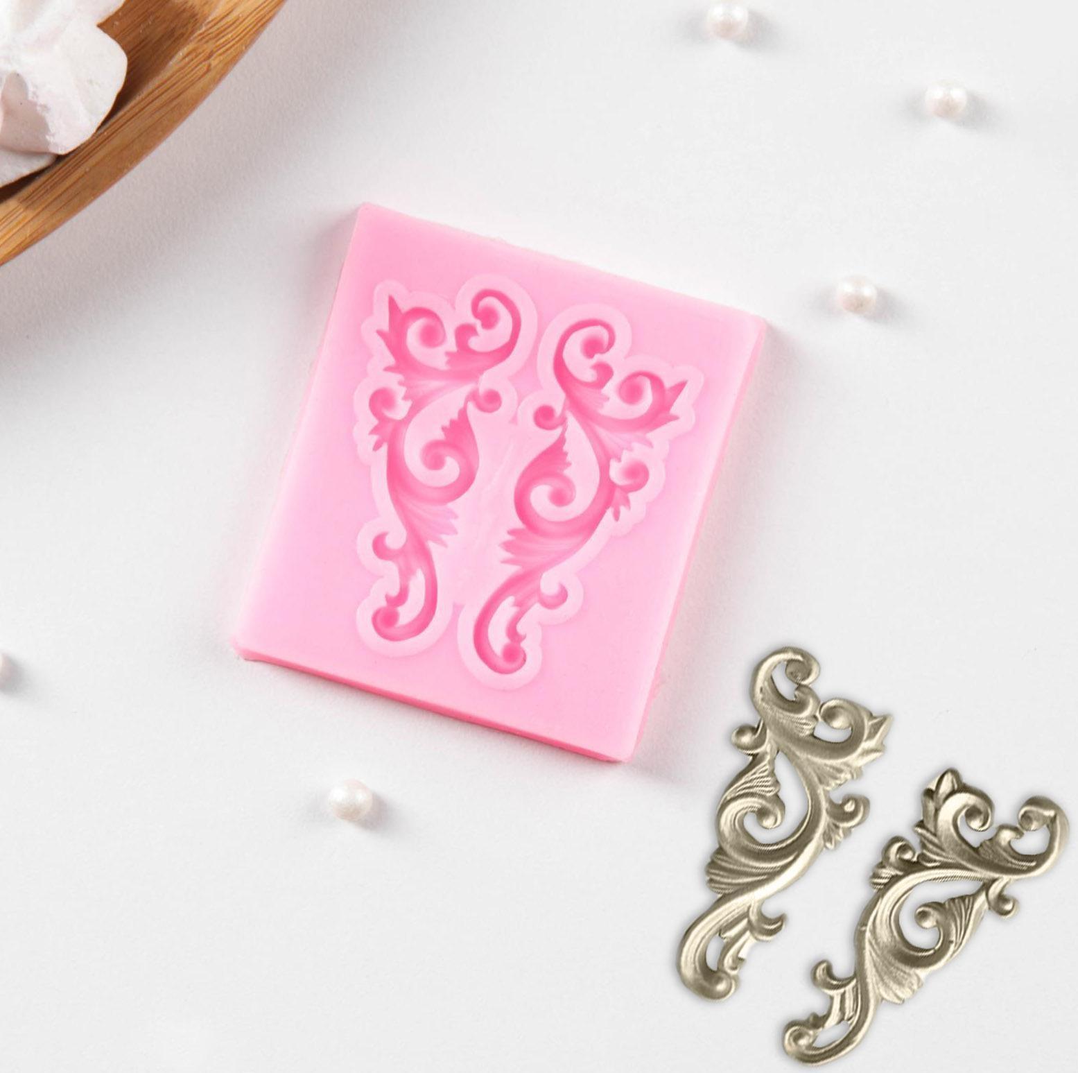 Молд «Лепнина», 5,2×6 см, цвет МИКС