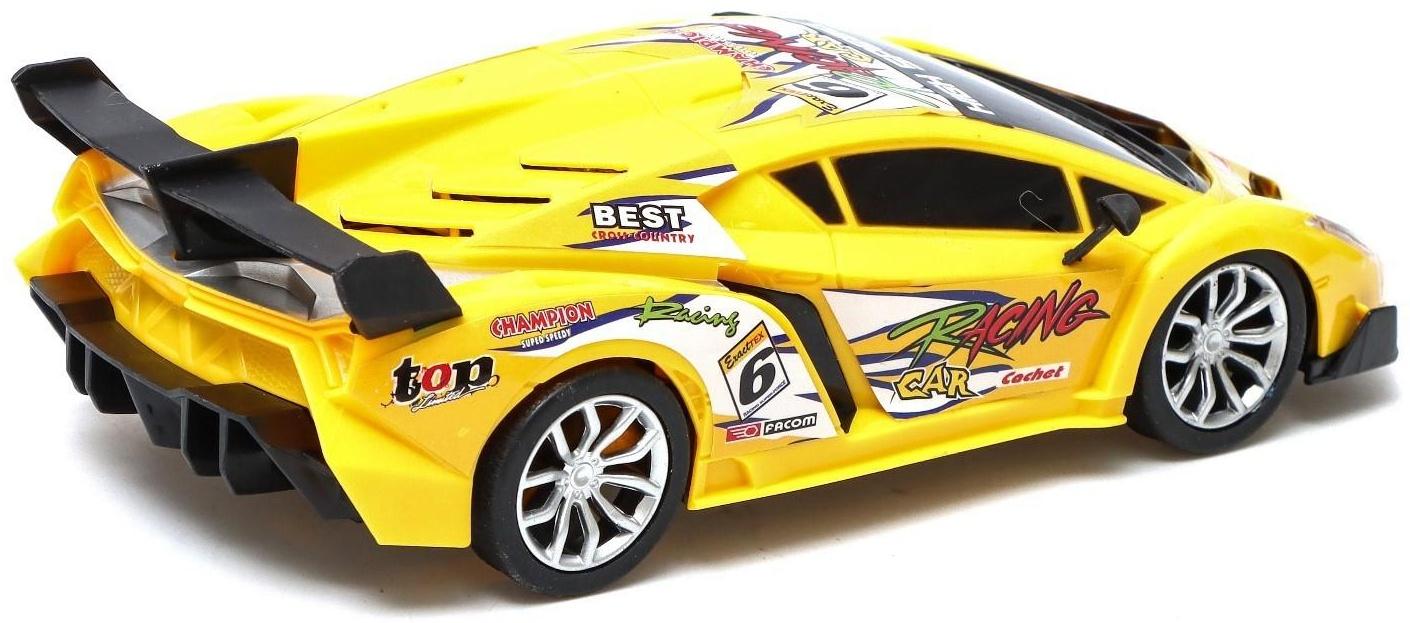 Машина радиоуправляемая «Ламбо», работает от батареек, цвет жёлтый