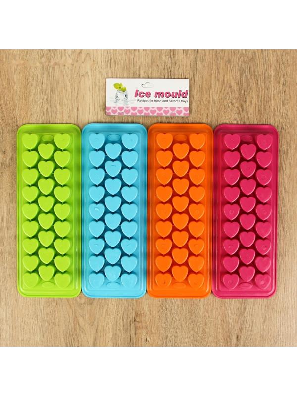 Форма для льда и шоколада «Сердечки», 26 ячеек, цвета МИКС