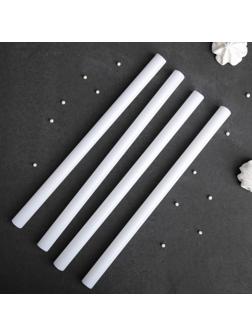 Набор палочек-дюбелей для кондитерских изделий Доляна, 4 шт, длина 32 см