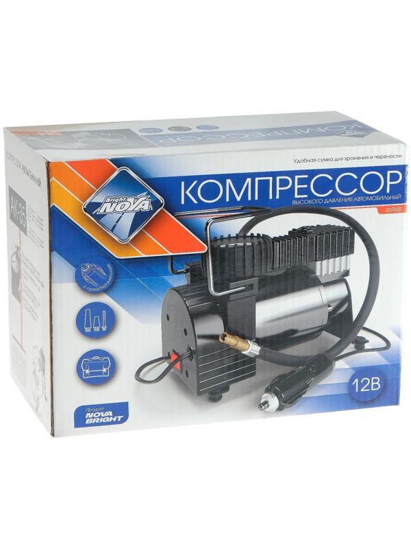 Компрессор автомобильный Nova Bright АК-35, 10 А, 30 л/мин, 150 PSI, 12В, металлический корпус, в сумке