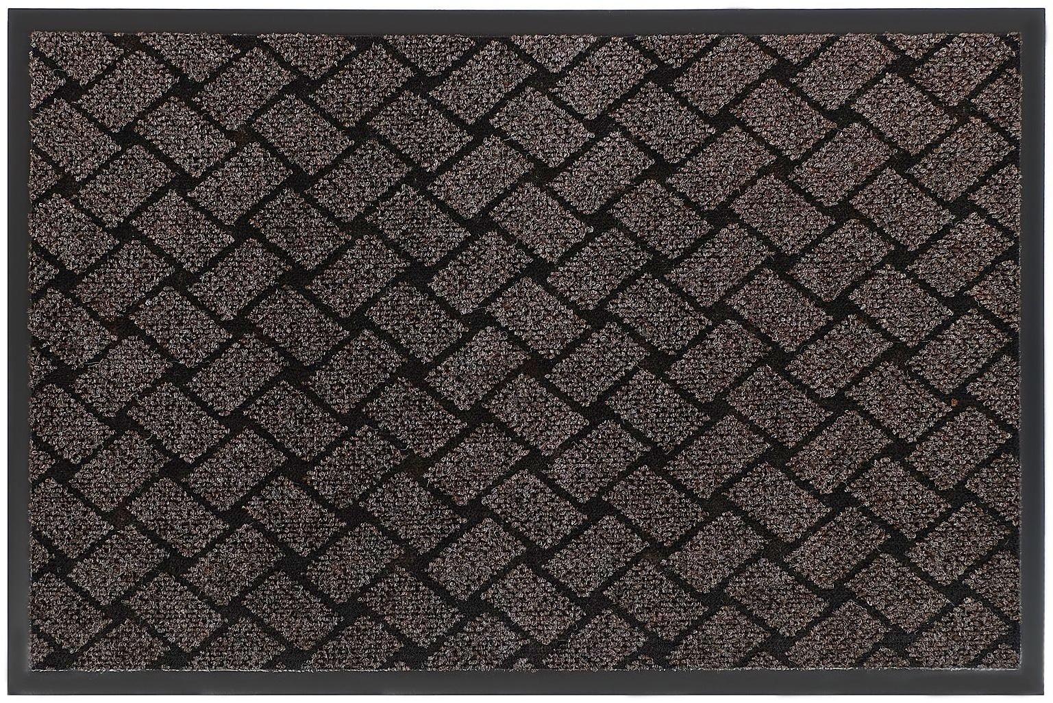 Коврик придверный влаговпитывающий «Крафт», 50×80 см, цвет коричневый