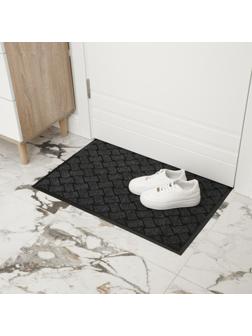 Коврик придверный влаговпитывающий «Крафт», 50×80 см, цвет серый