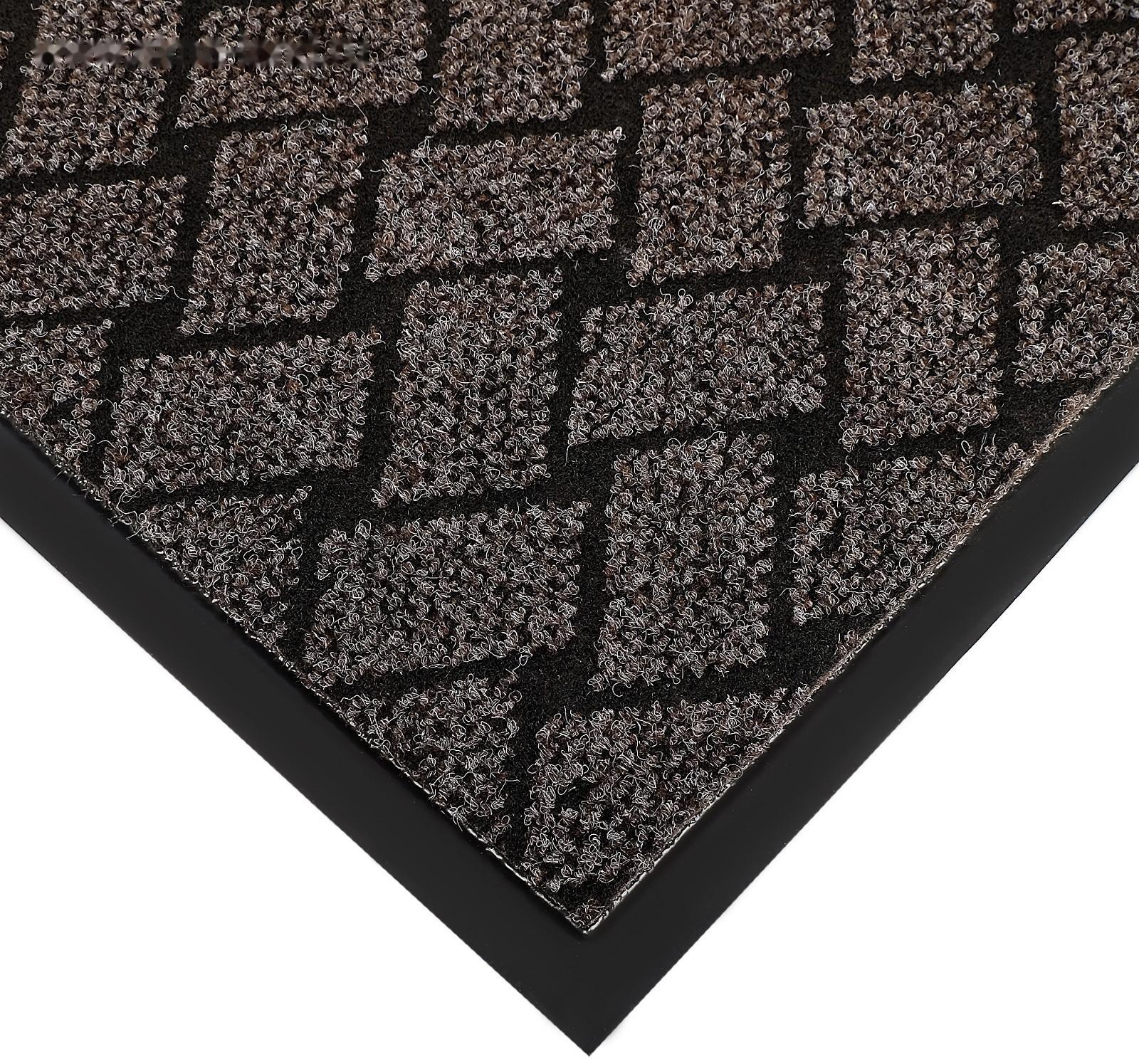 Коврик придверный влаговпитывающий «Крафт», 80×120 см, цвет коричневый