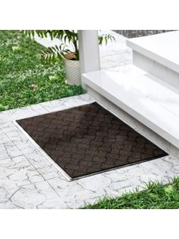 Коврик придверный влаговпитывающий «Крафт», 80×120 см, цвет коричневый