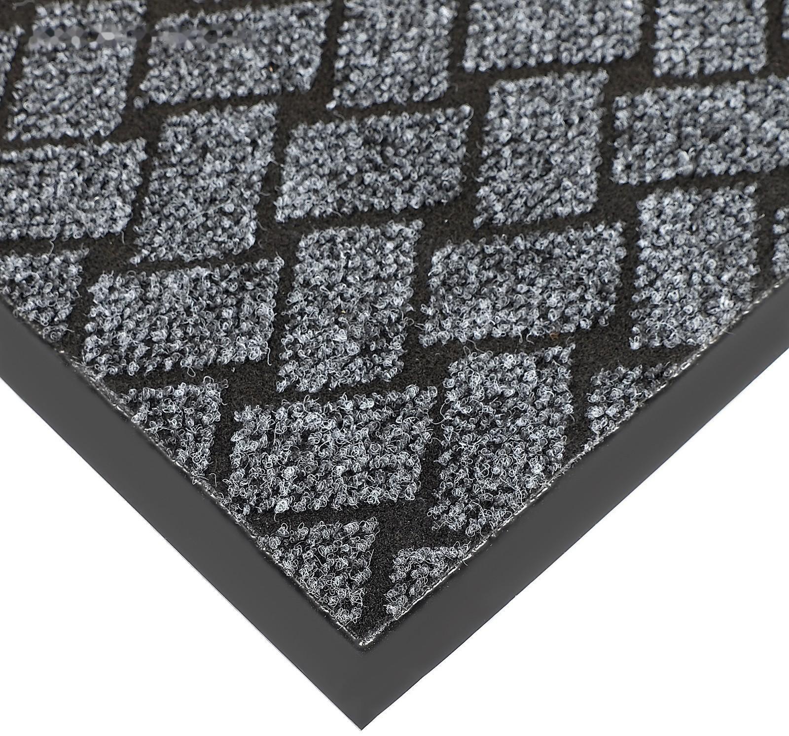 Коврик придверный влаговпитывающий «Крафт», 80×120 см, цвет серый