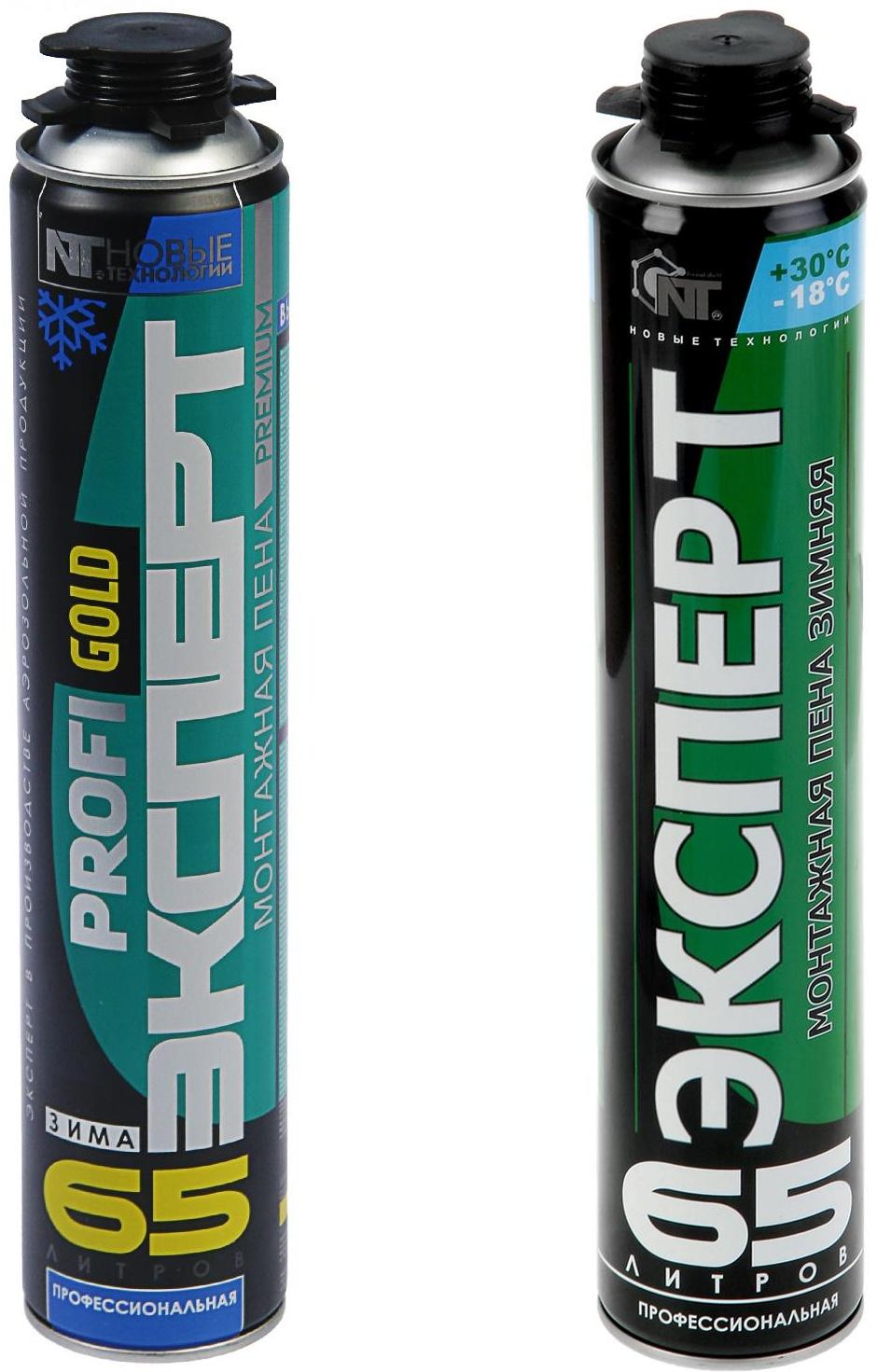 Пена монтажная «Эксперт 65», пистолетная, зимняя, 850 мл
