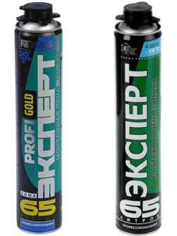 Пена монтажная «Эксперт 65», пистолетная, зимняя, 850 мл