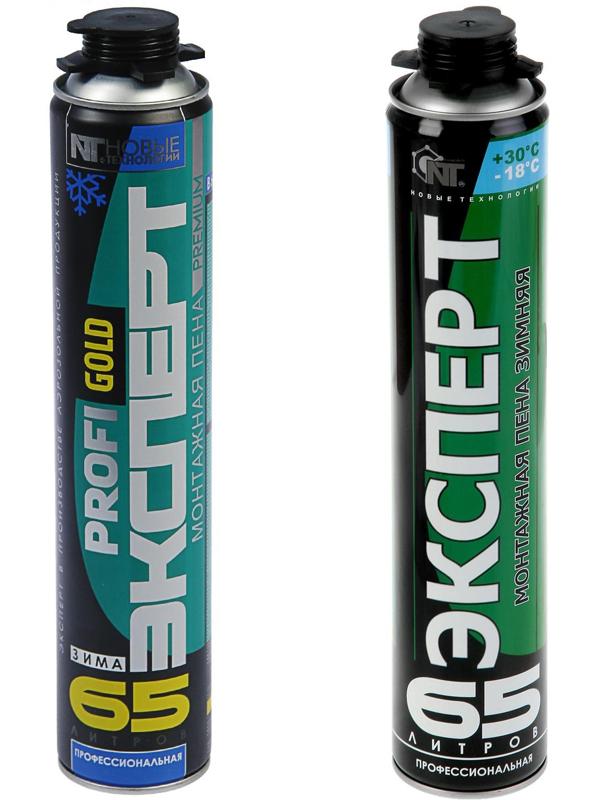 Пена монтажная «Эксперт 65», пистолетная, зимняя, 850 мл