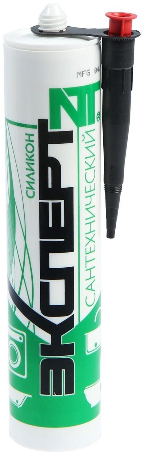 Герметик «ЭКСПЕРТ», силиконовый, сантехнический, белый, 280 мл