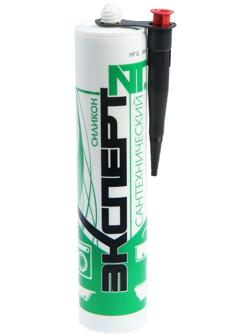 Герметик «ЭКСПЕРТ», силиконовый, сантехнический, белый, 280 мл