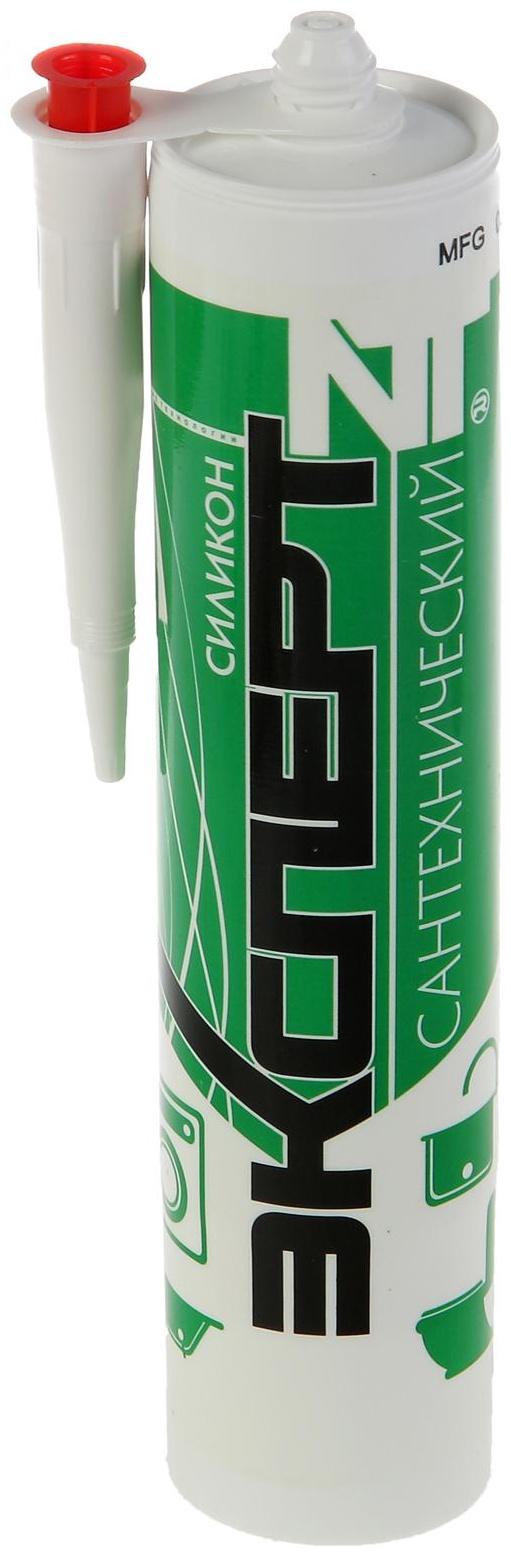 Герметик «ЭКСПЕРТ», силиконовый, сантехнический, прозрачный, 280 мл