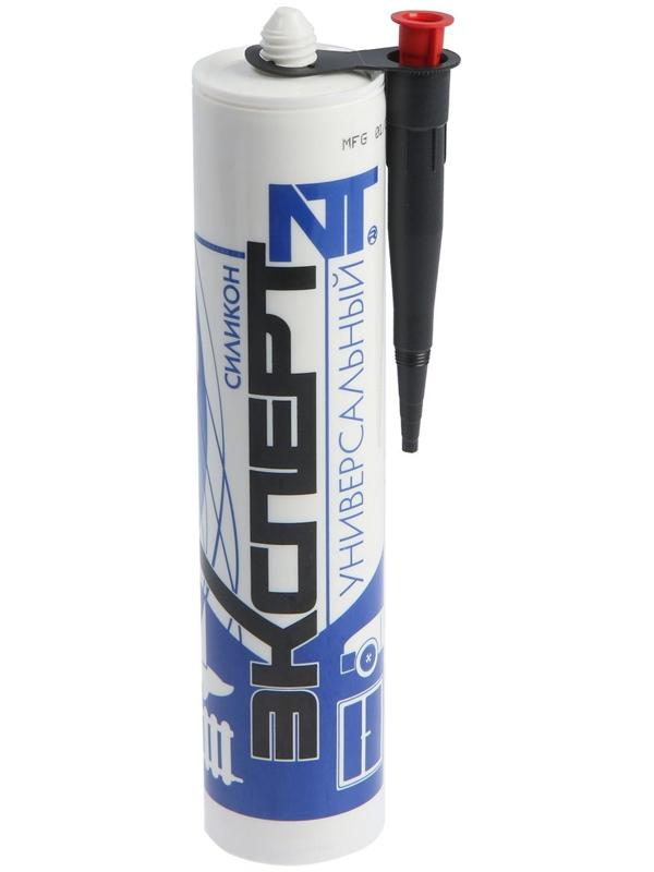 Герметик «ЭКСПЕРТ», силиконовый, универсальный,  белый, 280 мл