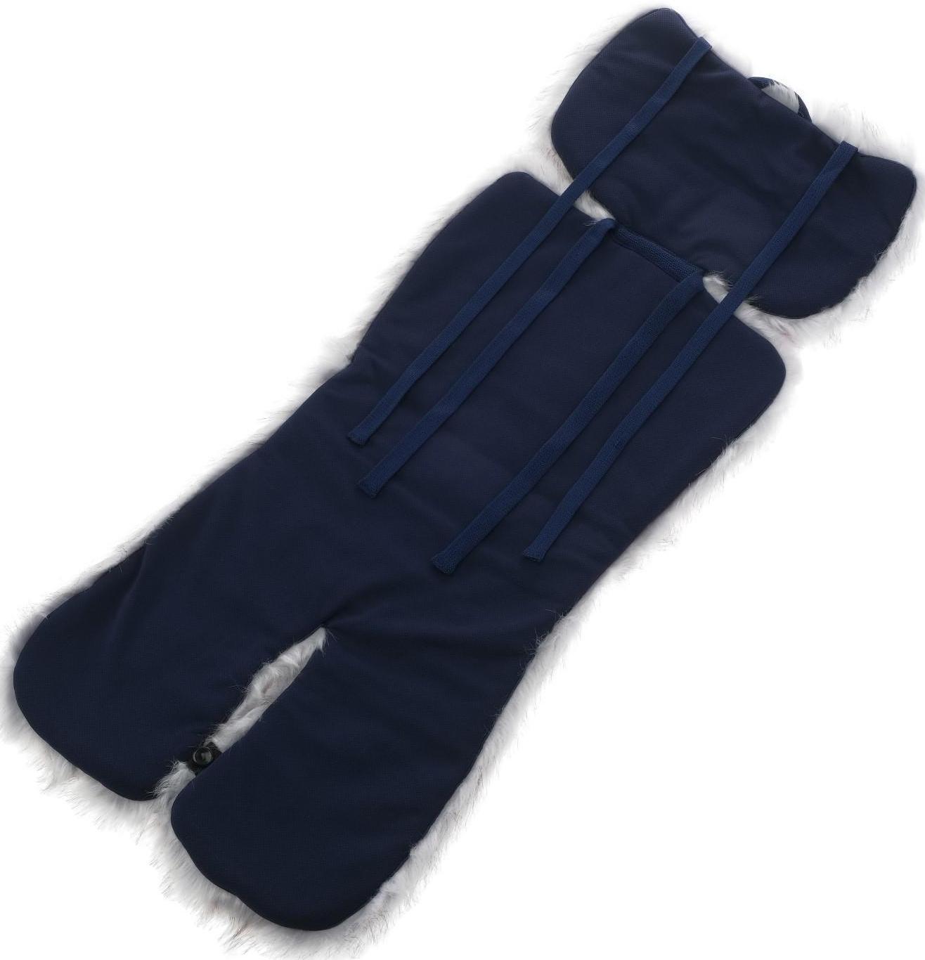 Накидка «АВТОНЯША» для детского автокресла, Кошечка, светло-серая