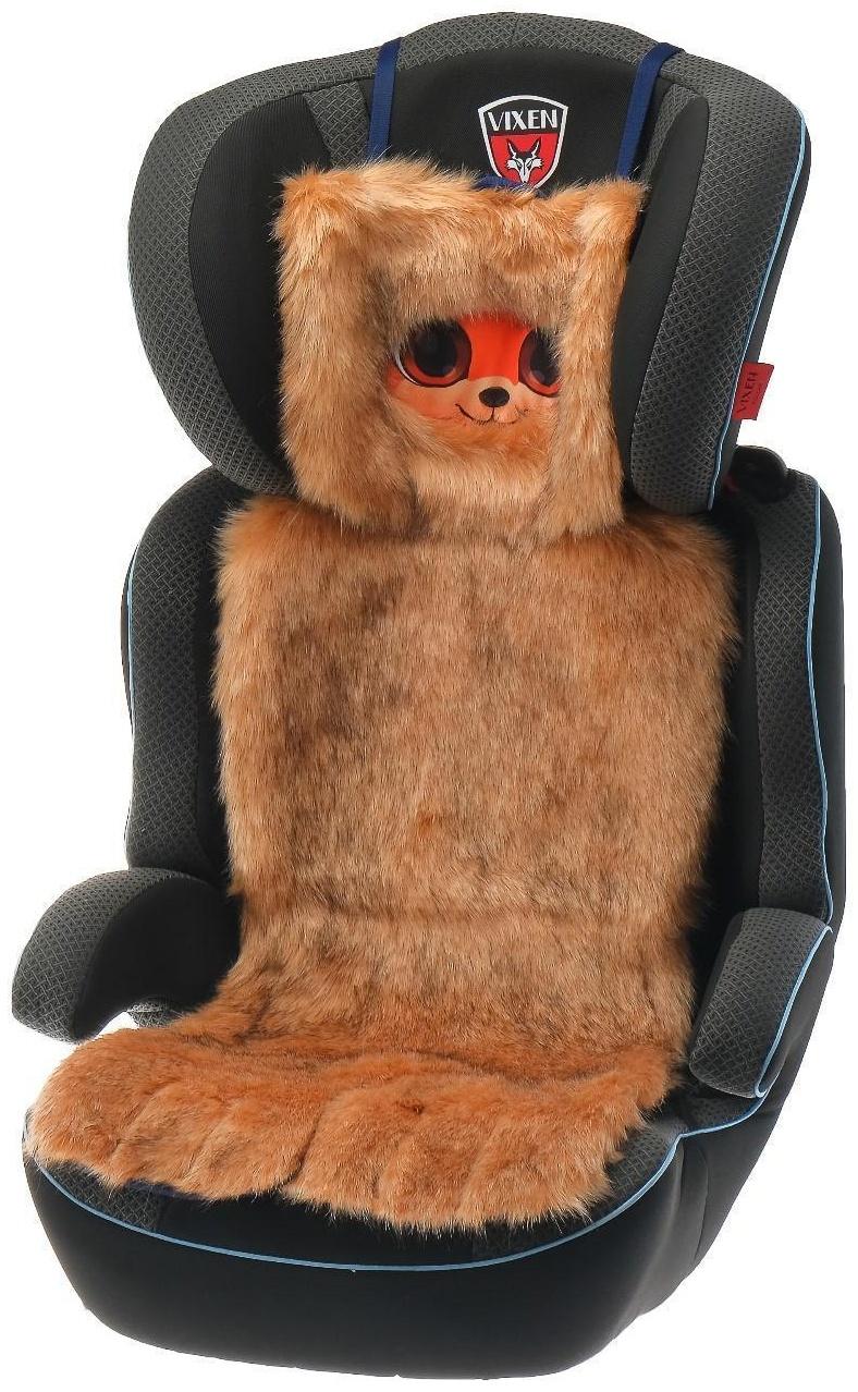 Накидка «АВТОНЯША» для детского автокресла, Лисичка, рыжая