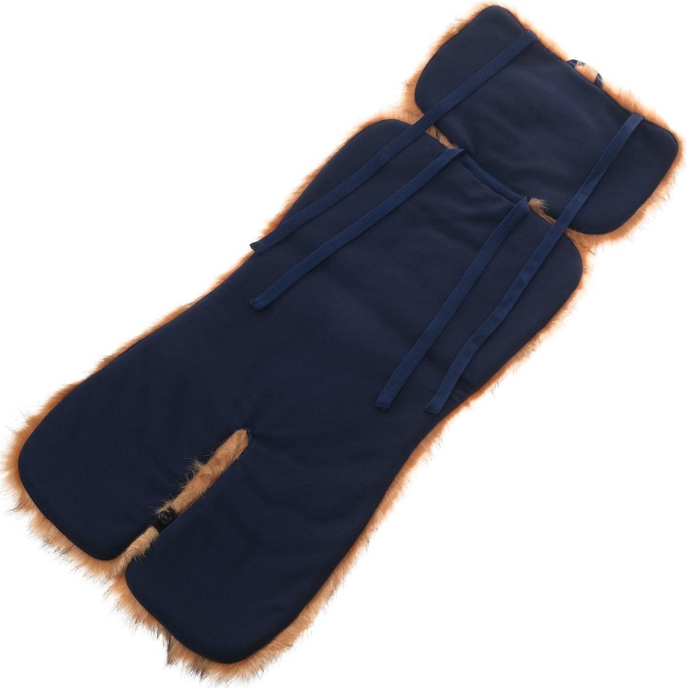 Накидка «АВТОНЯША» для детского автокресла, Лисичка, рыжая