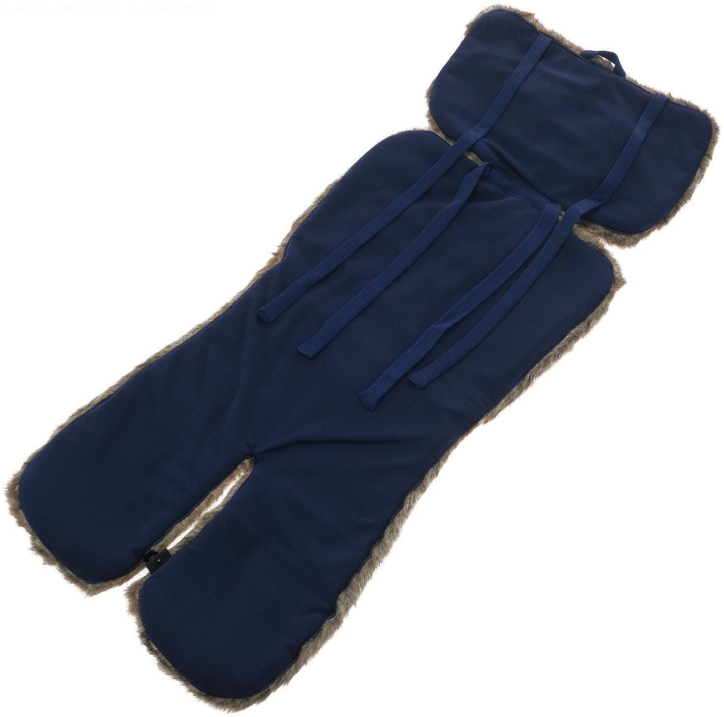 Накидка «АВТОНЯША» для детского автокресла, Мишка, серая