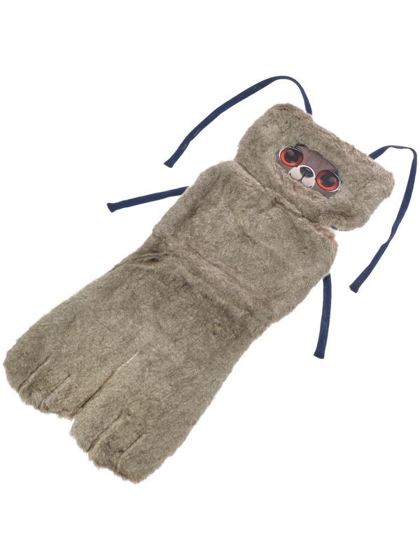 Накидка «АВТОНЯША» для детского автокресла, Мишка, серая