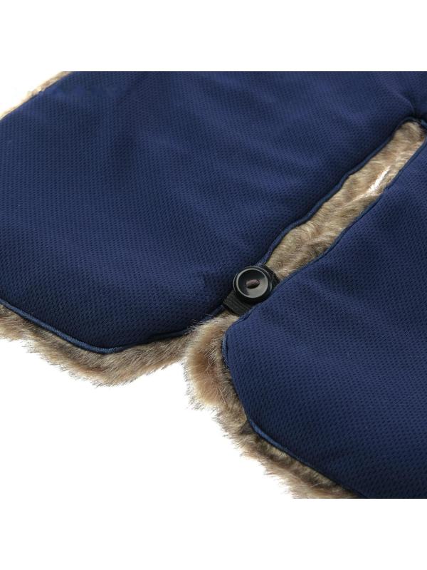 Накидка «АВТОНЯША» для детского автокресла, Мишка, серая