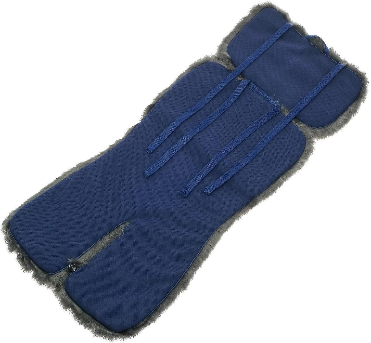 Накидка «АВТОНЯША» для детского автокресла, Мишка, тёмно-серая