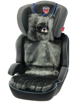 Накидка «АВТОНЯША» для детского автокресла, Мишка, тёмно-серая
