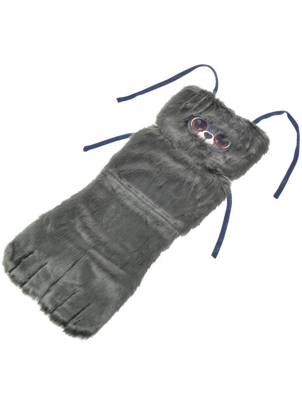 Накидка «АВТОНЯША» для детского автокресла, Мишка, тёмно-серая