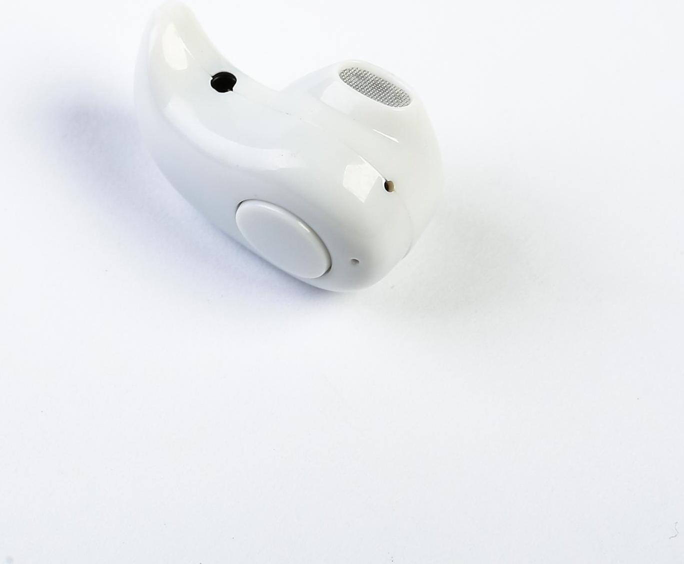 Наушник беспроводной LuazON RX-3, микрофон, АКБ 50 мАч, белые