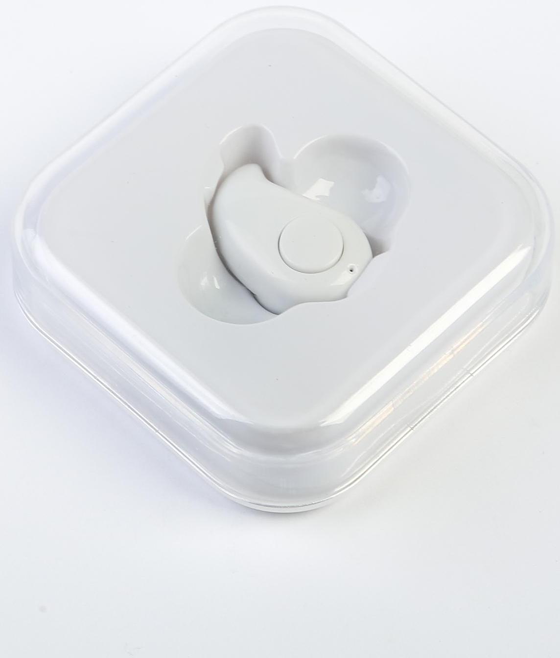 Наушник беспроводной LuazON RX-3, микрофон, АКБ 50 мАч, белые