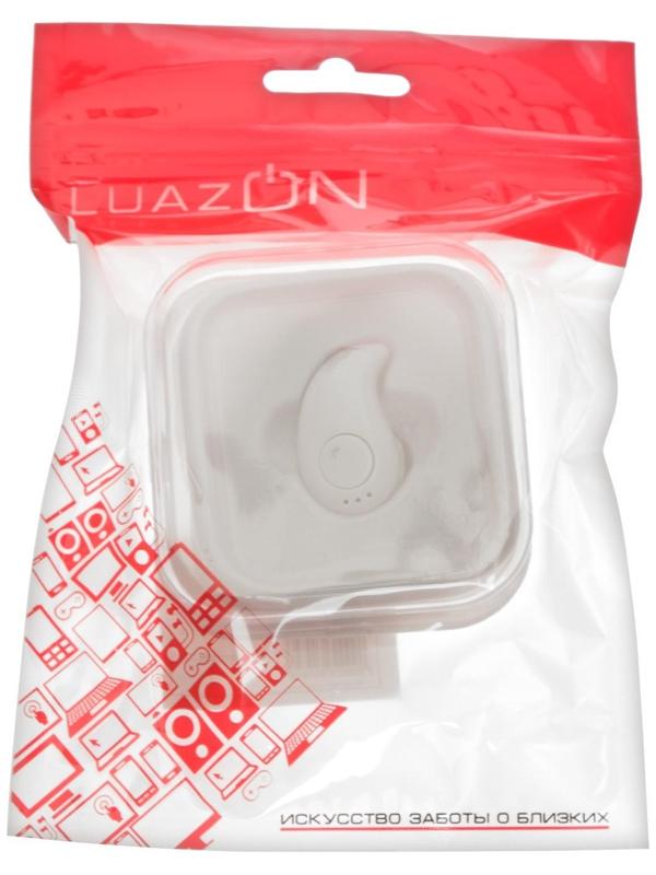 Наушник беспроводной LuazON RX-3, микрофон, АКБ 50 мАч, белые