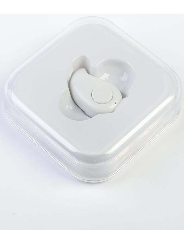 Наушник беспроводной LuazON RX-3, микрофон, АКБ 50 мАч, белые