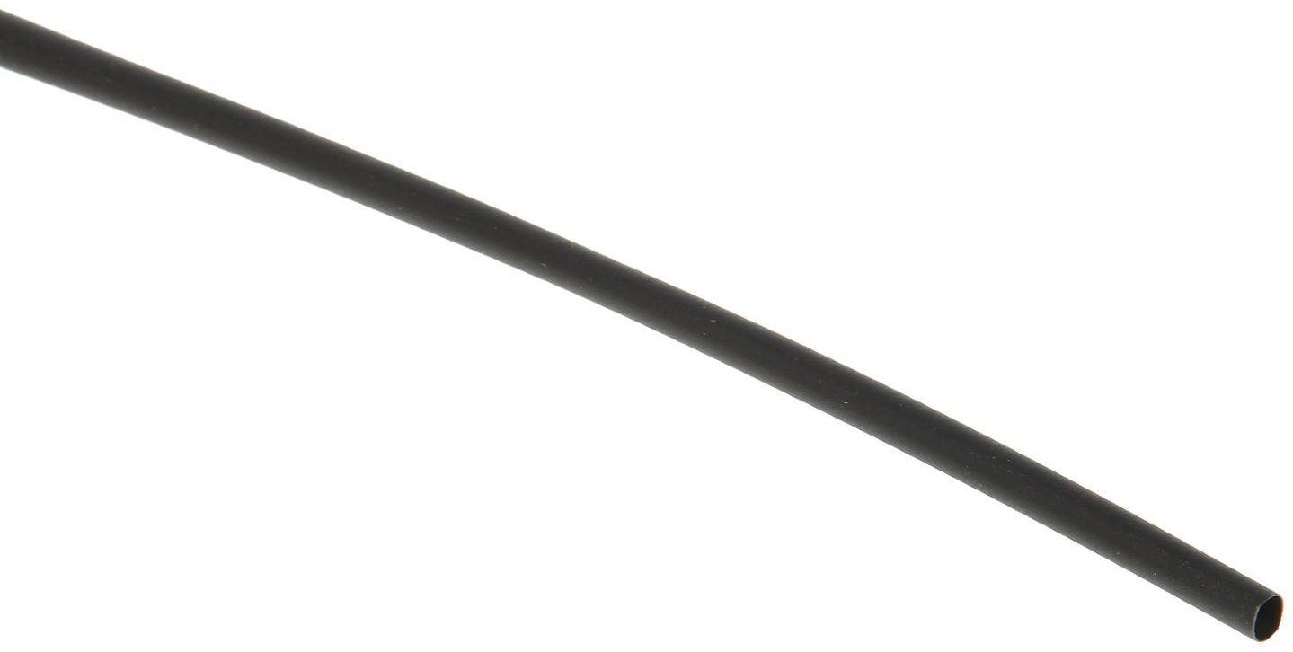 Термоусадочная трубка REXANT, 3/1.5 мм, 1 м, черная