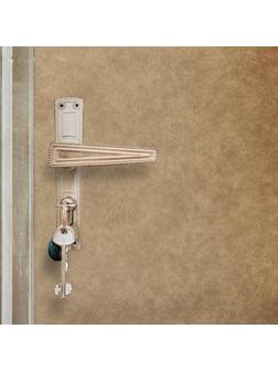 Комплект для обивки дверей 110 × 205 см: иск.кожа, поролон 5 мм, гвозди, струна, светло-бежевый, «Рулон»