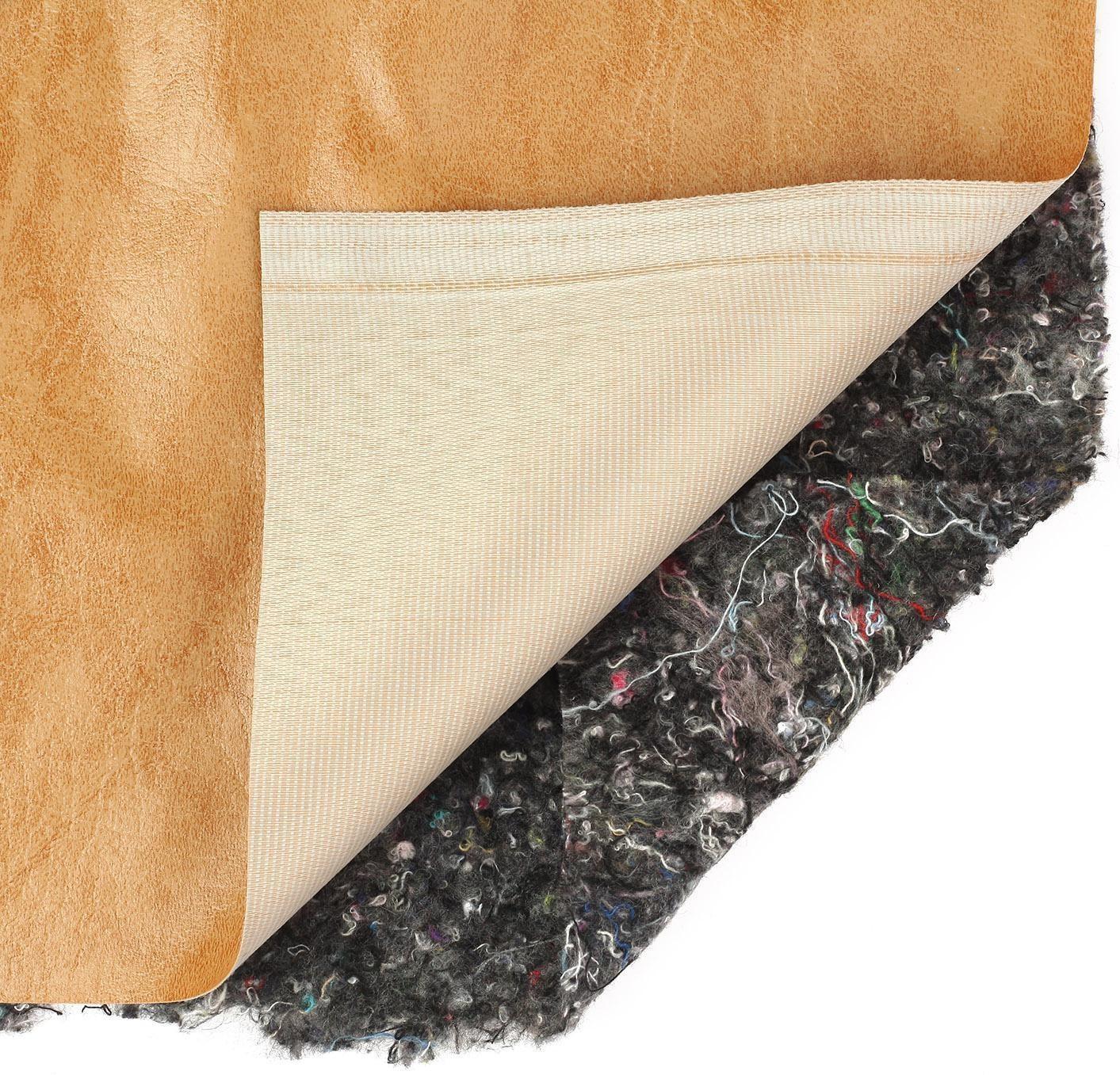 Комплект для обивки дверей, 1,1 × 2 м: иск.кожа, ватин 5 мм, гвозди, струна, бежевый, «Ватин», МИКС