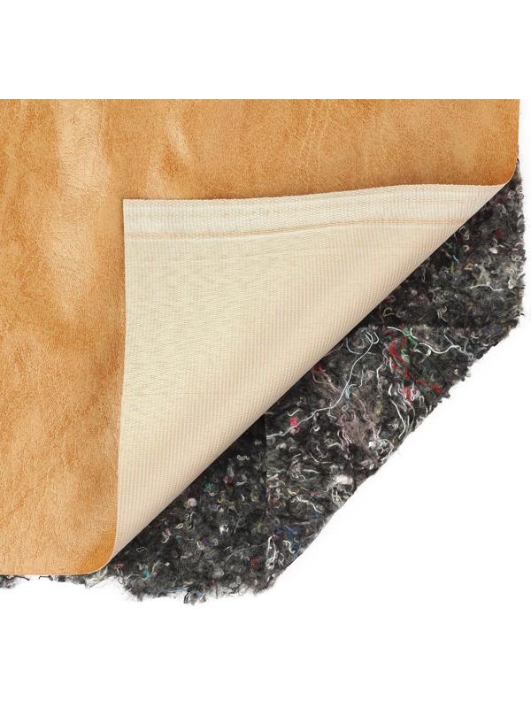 Комплект для обивки дверей, 1,1 × 2 м: иск.кожа, ватин 5 мм, гвозди, струна, бежевый, «Ватин», МИКС