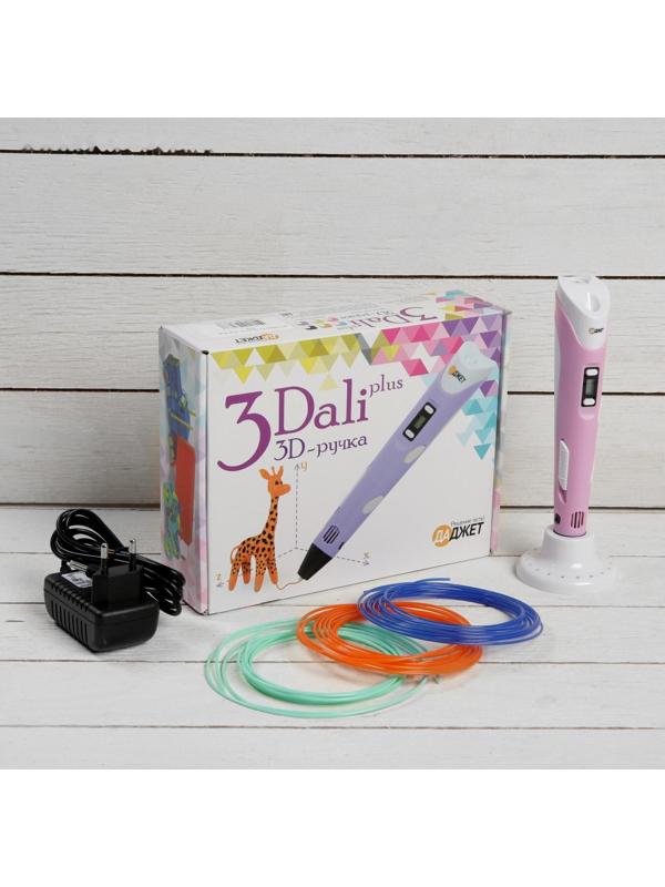 3D ручка 3Dali Plus (KIT FB0021Pk), ABS и PLA, розовая (+ трафарет и пластик)