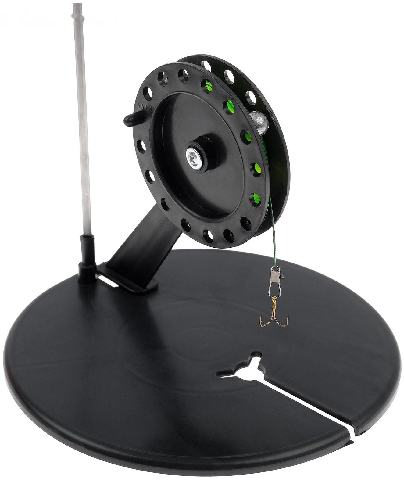 Набор оснащённых жерлиц в сумке, d=190 мм, катушка d=90 мм, 10 шт.