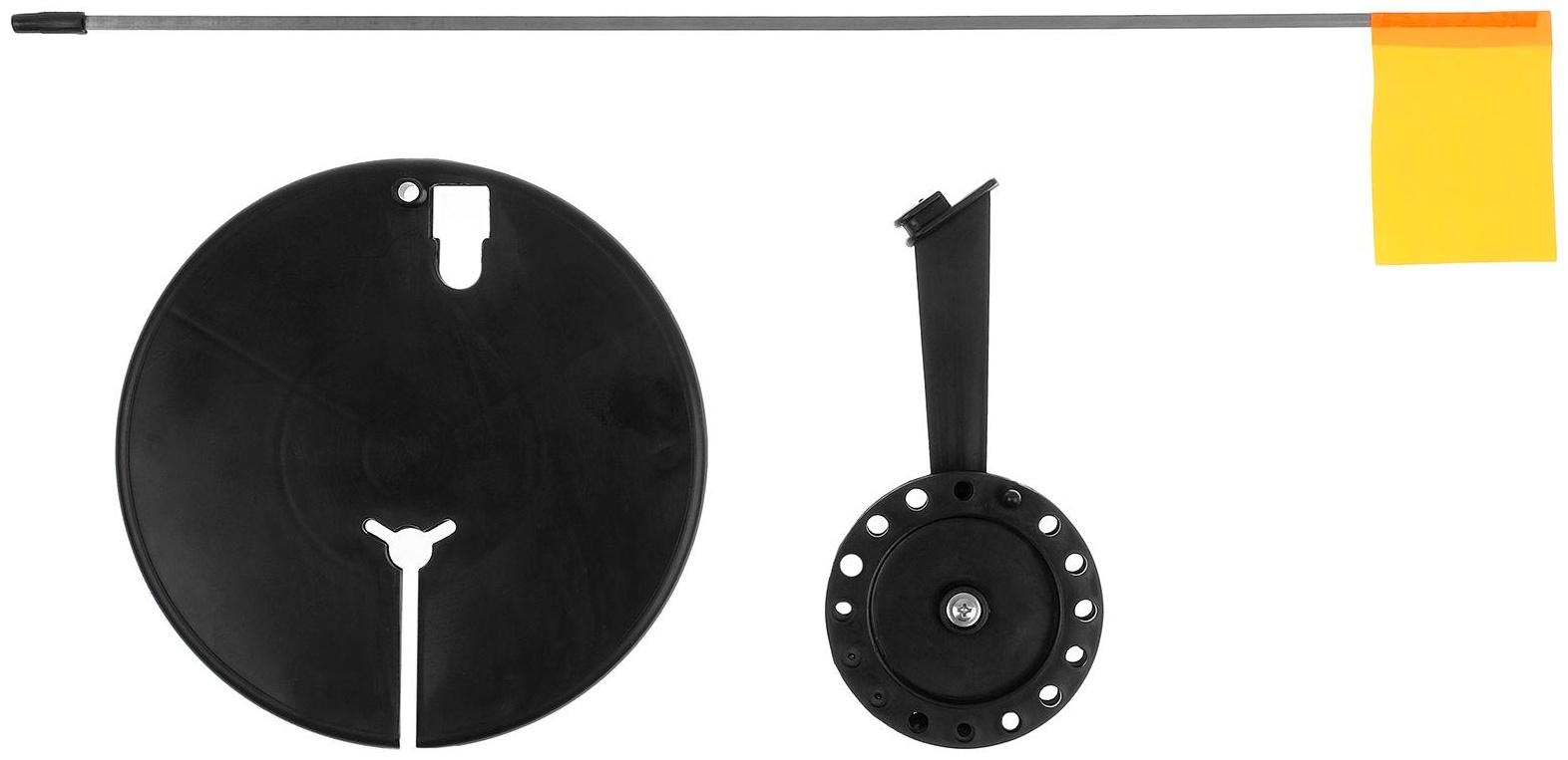 Набор оснащённых жерлиц в сумке, d=190 мм, катушка d=90 мм, 10 шт.