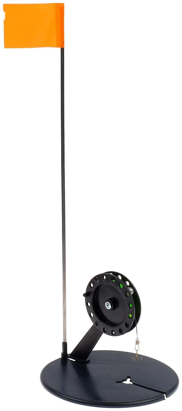 Набор оснащённых жерлиц в сумке, d=190 мм, катушка d=90 мм, 10 шт.