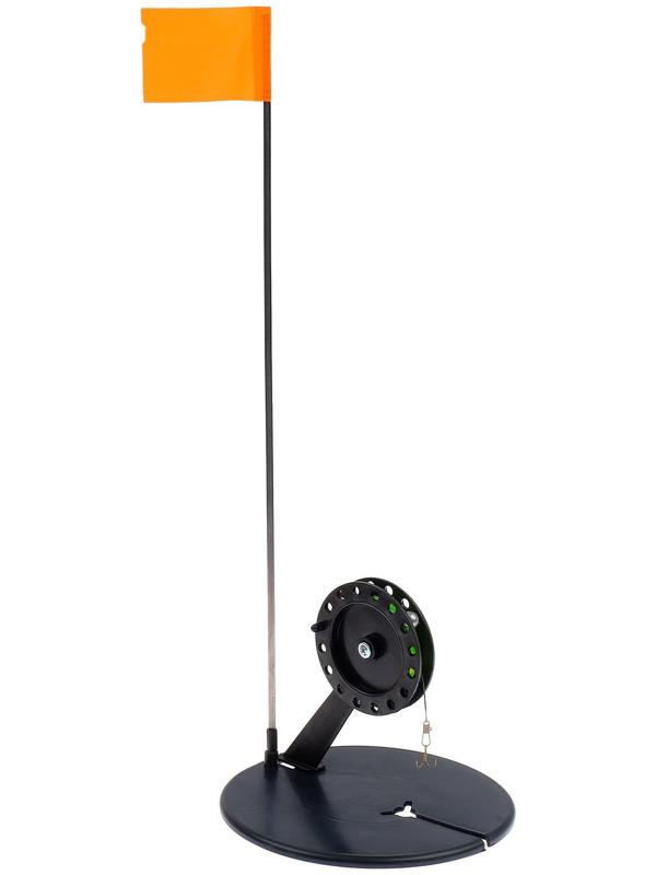 Набор оснащённых жерлиц в сумке, d=190 мм, катушка d=90 мм, 10 шт.